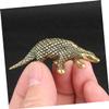 PRETYZOOM 5-Piece Gold Brass Pangolin Figurine Set view 3