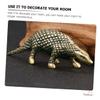 PRETYZOOM 5-Piece Gold Brass Pangolin Figurine Set view 4