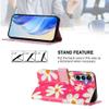 SEHEYA Flip Case for Samsung Galaxy A12/M12, PU Leather Wallet Cover with Cute Sunflower Design, Pink view 4