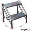 Durable Steel Step Ladder for Industry and Home, Portable 2-Step Stool for Home and Garden, Qiqidedian view 2