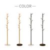 Vintage Brass Coat Rack with 8 Hooks and Marble Base view 4