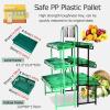 3-Tier Floor Display Rack, Green, 47.2 x 23.6 x 67 in view 2