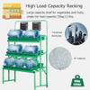 3-Tier Floor Display Rack, Green, 47.2 x 23.6 x 67 in view 3