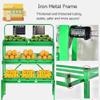 3-Tier Floor Display Rack, Green, 47.2 x 23.6 x 67 in view 4