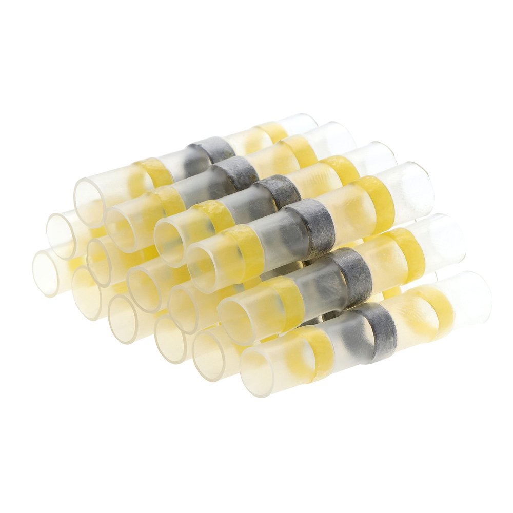 CZAOINCU 10/50-Piece Heat-Shrink Electrical Automotive Wire Connectors, Solder-Seal Terminals, Cable Termination Wireway Clamps (13, 30 pcs)