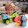 lalalark Dinosaur Toys for Boys Ages 3–4, 3-Pack Friction-Powered Monster Trucks with 360° Rotation and Up-and-Down Movement view 2