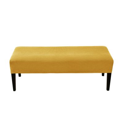 DEZYPZAM Stretch Dining Bench Cover, Yellow