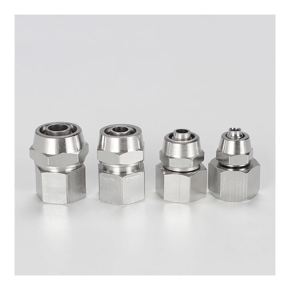 CZAOINCU Female Pneumatic Quick-Connect Screw Fitting, 12 mm x 3/8 in