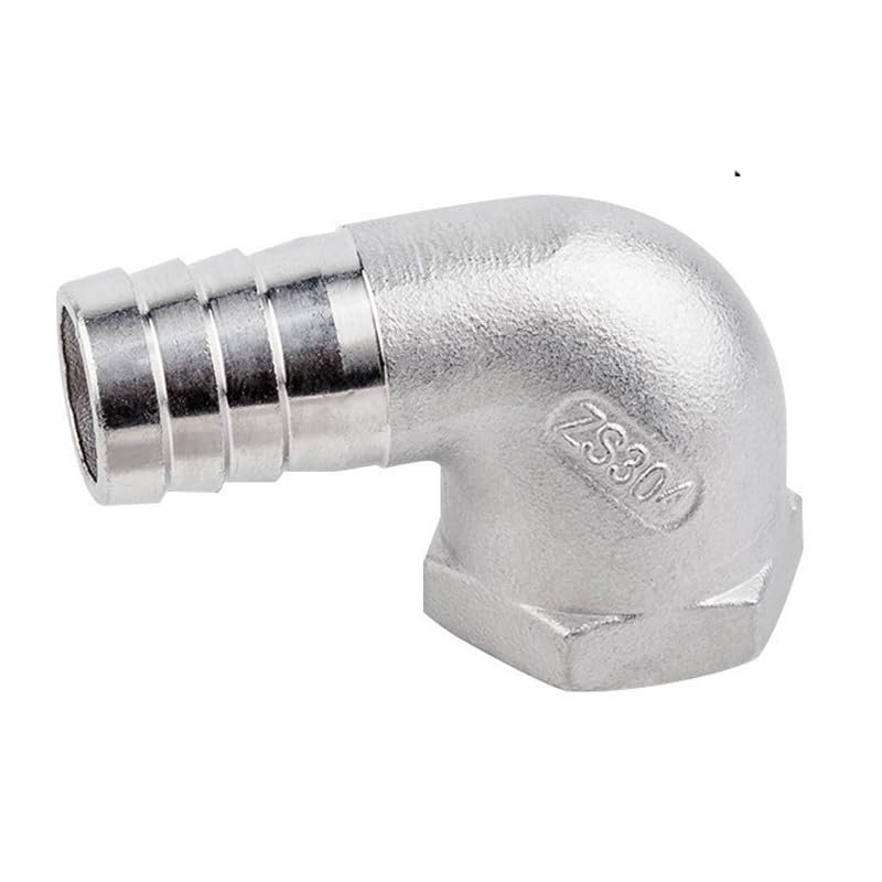 CZAOINCU 304 Stainless Steel Threaded Plumbing Elbow Fitting, 8 mm × 1/4 in Female Thread