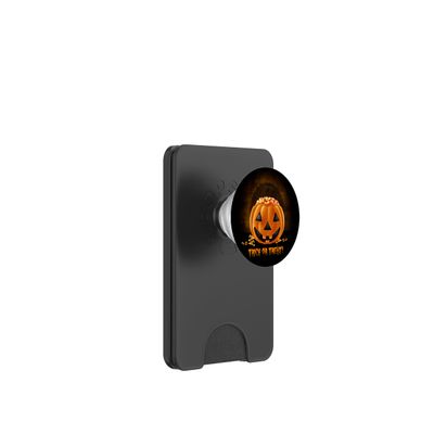 Halloween Candy Corn Pumpkin Trick or Treat PopSockets PopWallet for MagSafe