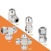 CZAOINCU 10-Piece KPE PM PU PV Pneumatic Air Quick Connectors for 4, 6, 8, 10, 12, 14, and 16 mm OD Tubes, Copper-Plated Nickel, KPE, 4 mm view 2