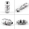 CZAOINCU 10-Piece KPE PM PU PV Pneumatic Air Quick Connectors for 4, 6, 8, 10, 12, 14, and 16 mm OD Tubes, Copper-Plated Nickel, KPE, 4 mm view 4