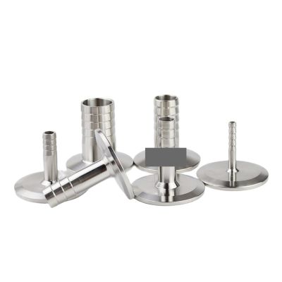CZAOINCU 1-Piece 6 mm/8 mm/10 mm/12 mm/19 mm/51 mm Stainless Steel 304 Hose Barb Pipe Fitting Ferrule, OD 50.5–64 mm, for 1.5"/2" Tri-Clamp, K50.5 mm (1.5-Inch TC), 6 mm Hose Barb