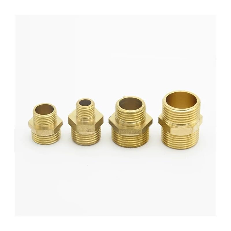 CZAOINCU 1-Piece Brass Male-Thread Hex Nipple Adapter, 1/8" to 1" (NO13)