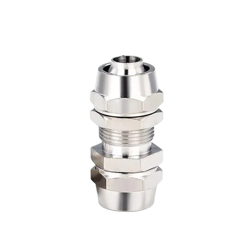 CZAOINCU 10-Piece Copper-Plated Nickel Pneumatic Air Quick Connectors, KPM, 12 mm