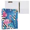 3-Ring Binder, Tropical Peach Flamingo, 3.5 cm, Pocket Cover, 2-Pack, College Binder for Students, Hardcover, 2 Count view 3