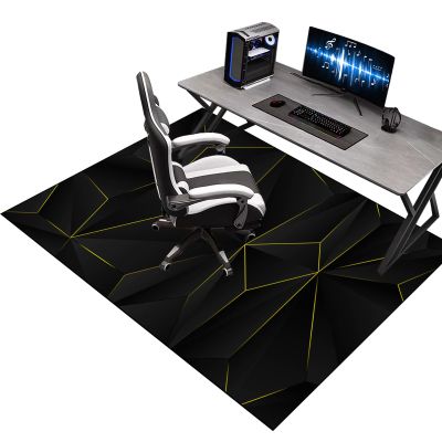 140 x 200 cm Floor Protection Mat for Hard Floors, Gaming Chair Mat, Black