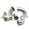 CZAOINCU SS304/316L Stainless Steel Three-Clip Elbow Pipe Fitting, 45°/90°, 3/4"–4" view 2