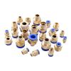 CZAOINCU 5-Piece Hose Connectors, 6/8/10/12 mm to 1/8" and 1/4" Male Thread, Quick Connectors for Air and Water Pipes, 10 mm, 1/4" view 1