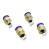CZAOINCU 5-Piece Hose Connectors, 6/8/10/12 mm to 1/8" and 1/4" Male Thread, Quick Connectors for Air and Water Pipes, 10 mm, 1/4" view 4