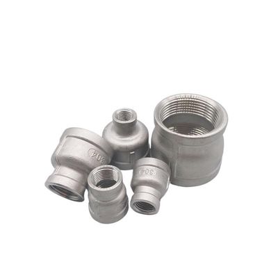 CZAOINCU 1-Piece Female-to-Female Thread Reducer, 304 Stainless Steel Pipe Fitting Adapter, 1/8" to 1-1/4" (DN20 to DN8)