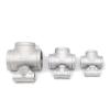 SS304 T-Shaped Three-Way Female-Thread Pipe Fitting Adapter view 3
