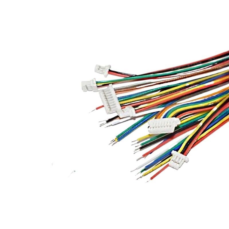 CZAOINCU 10-Piece Single-Head JST/PH/XH/CH Connectors with Wires, 1.0/1.25/2.0/2.54 mm, 2–12 Pin (9-Pin, 10 cm, XH 2.54 mm)