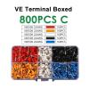 EKFBQBGW 800-Piece Insulated Ferrule Crimp Terminal Kit, Boxed (C) view 2