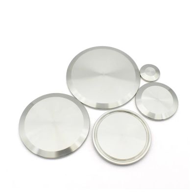 CZAOINCU 1 pc SS304/316L Stainless Steel Solid End Cap, Three-Clamp Flange, Outer Diameter 25.4–183 mm, Suitable for 0.5–6 in (SS316L, 106 mm Flange OD)