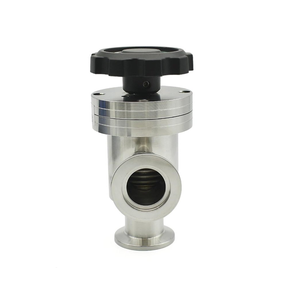CZAOINCU 1-Piece SUS 304 Stainless Steel L-Type High-Vacuum Flapper Valve, KF16/KF25/KF40/KF50 (KF-50)