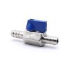 1 pc 7/8/10/12 mm Ball Valve with Hose Barb, SUS304 Stainless Steel, Blue Handle view 4