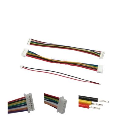 CZAOINCU 10-Piece SH Wire Cable Connector, 1.0/1.25/2.0/2.54 mm, DIY SH1.0 JST 2–12-Pin Electronic Wire, Double Terminal, 28 AWG, 10 cm, Single-Head SH1.0 mm 7-Pin