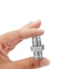 10-Piece PM 304 Stainless Steel Pneumatic Bulkhead Quick Coupling, 4/6/8/10/12/14/16 mm Hose and Gas Pipe Connector Plate, AUOQKQUT (PM-12) view 2