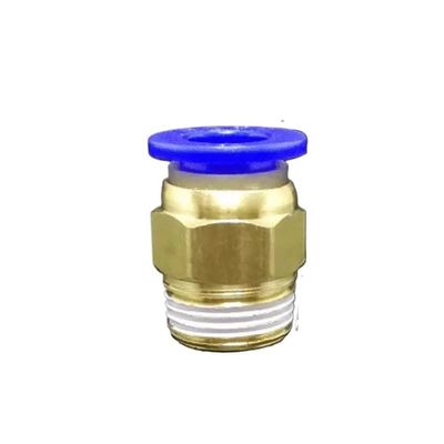 EKFBQBGW 10-Piece DN10 G 3/8" Male Thread x 10 mm OD Tube Brass Pneumatic Air Hose Push-In Quick Couplers for Water and Gas