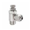 1pc Quick-Twist Throttle Valve SL 4–12 mm Pneumatic Fitting, Male Nickel-Plated Brass Hose Connector EKFBQBGW (12 mm, 1/2") view 1