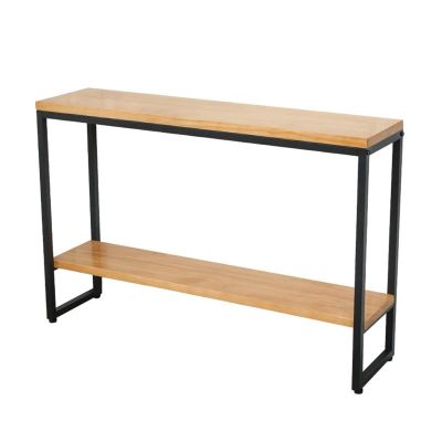 Snowflyk Narrow Console Table for Hallway, Black, 80 x 30 x 80 cm