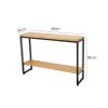 Snowflyk Narrow Console Table for Hallway, Black, 80 x 30 x 80 cm view 2