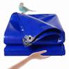 WLRHGl Tarp Cover, 1 x 1 m Fabric Tarp with Grommets and Reinforced Corners, Blue view 1