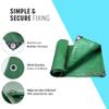 WLRHGl Tarp with Eyelets, 1 x 23 m Fabric Tarp, Waterproof, Mildew-Resistant, Tear-Resistant, Green view 3
