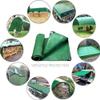 WLRHGl Tarp with Eyelets, 1 x 23 m Fabric Tarp, Waterproof, Mildew-Resistant, Tear-Resistant, Green view 4