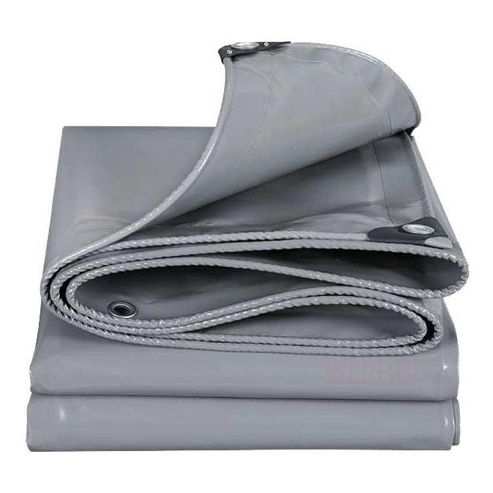 WLRHGl Waterproof Tarp, 1.5 x 44.5 m, Gray
