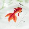 NOIAFZY 2 Goldfish Embroidery Iron-On Patches view 2