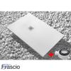 Shower Tray 85 x 165 cm Extra-Thin White + Shower Enclosure 85 x 165 cm, 200 cm High view 2