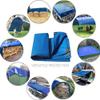 WLRHGl PVC Truck Tarp, 5 x 13.5 m, Blue view 4