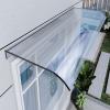Transparent Curved Polycarbonate Door Canopy view 1