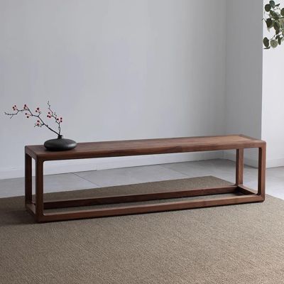 Farmhouse Solid Wood Bench, Old Elm, 120 cm/47 in