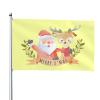 Cute Santa and Reindeer Christmas Garden Flag, 90 x 150 cm view 1