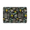 Island Tiki Black Doormat, Washable Non-Slip, 60 x 40 cm view 1