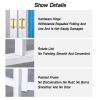 XWOEOAOQ Mobile Medical Privacy Screen, 1.83 m High, Foldable Partition with 3, 4, or 5 Panels and Wheels, White view 4