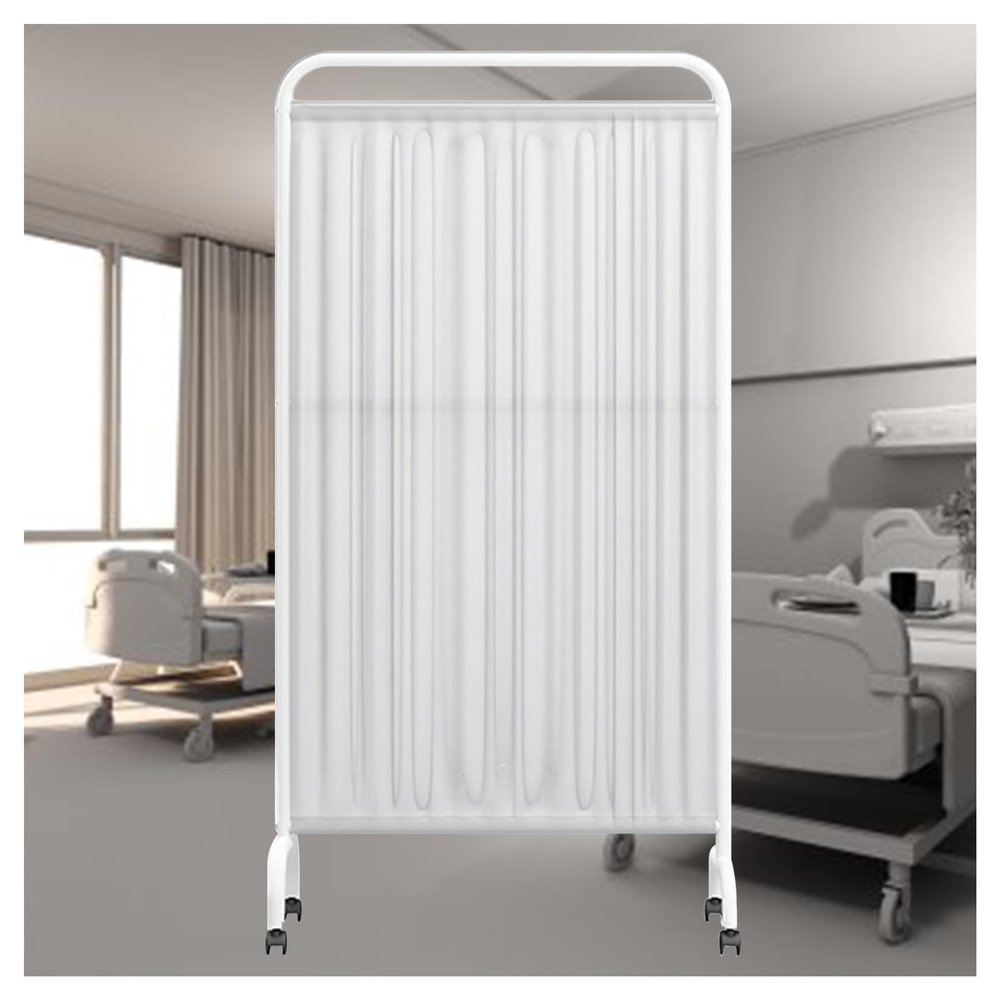 XWOEOAOQ Medical Privacy Screens, Divider for Standing Doors (White, 5 Panels)